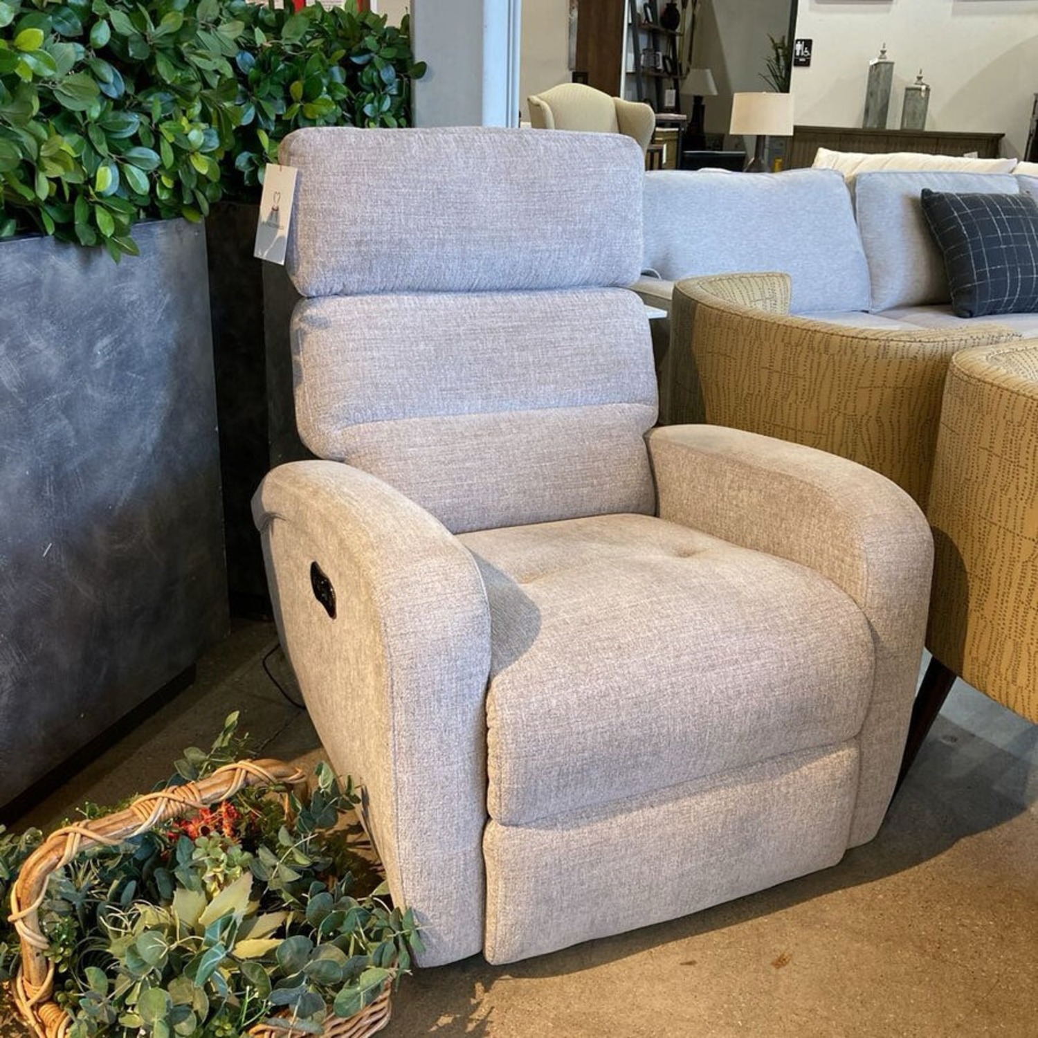 Fabric Power Recliner Dove Gray - image-2