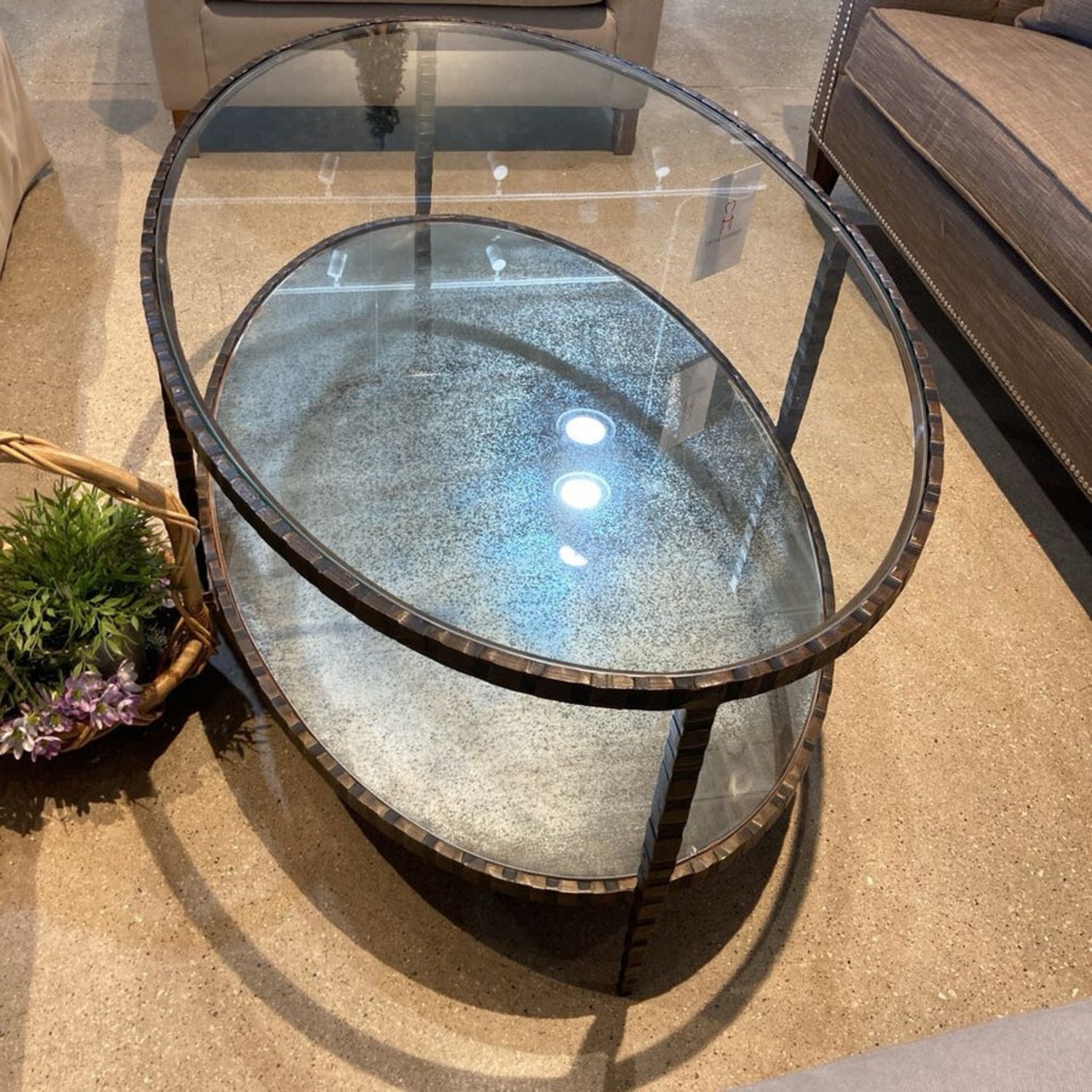 Crate & Barrel Claremont Tiered Coffee Table - image-3