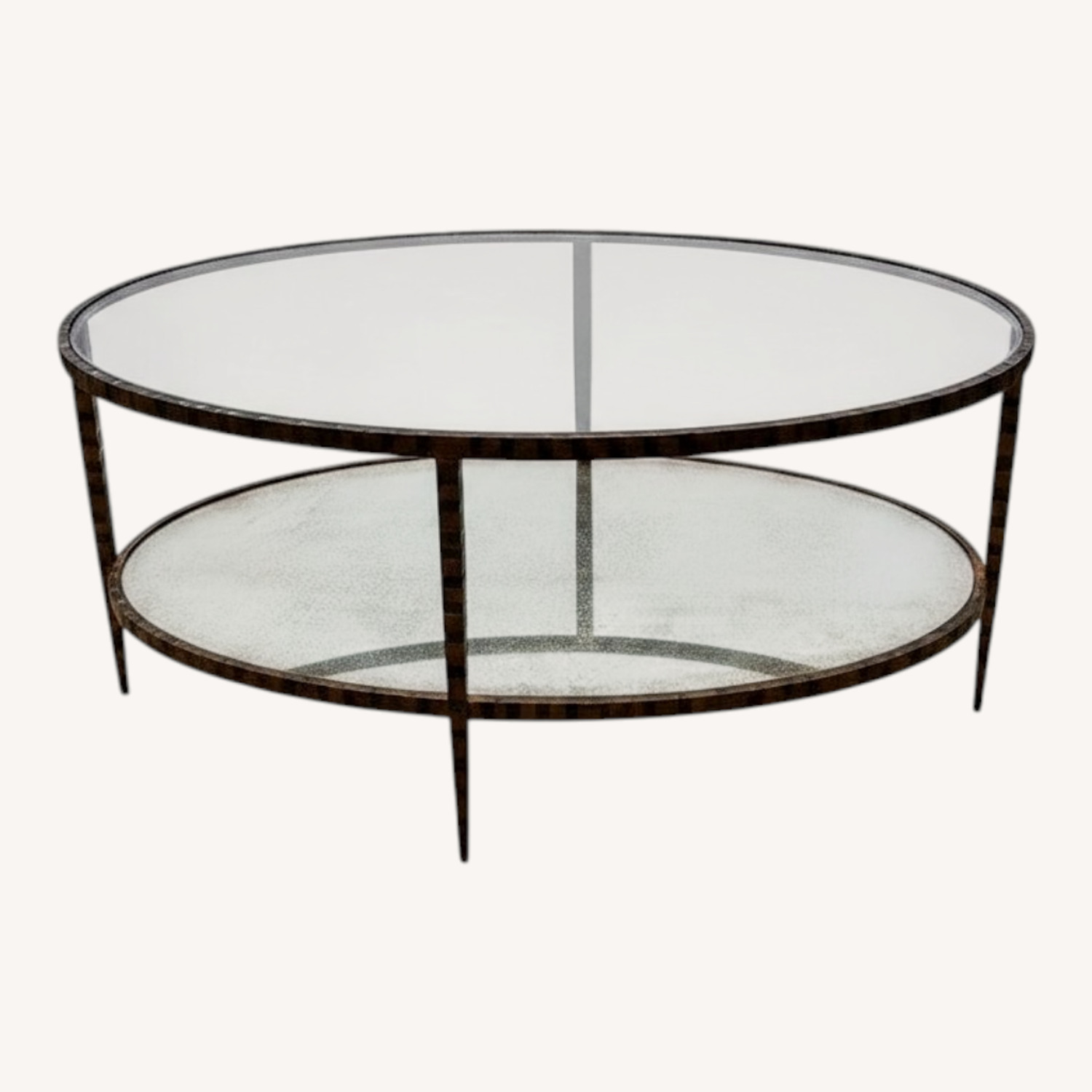 Crate & Barrel Claremont Tiered Coffee Table - image-0
