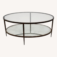 Crate & Barrel Claremont Tiered Coffee Table
