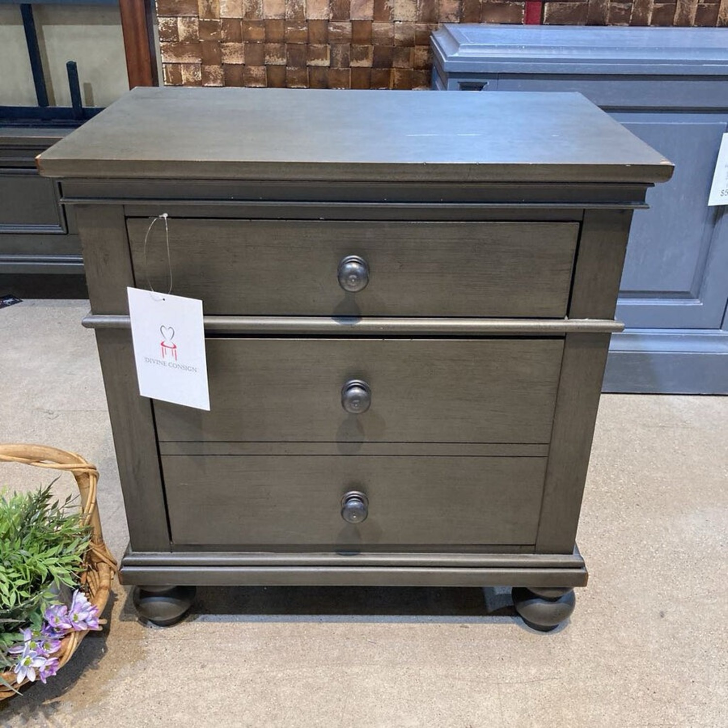 Walter E Smithe 2-Drawer W Outlets Nightstand - image-2