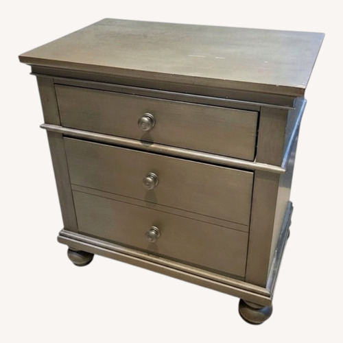 Used Walter E Smithe 2-Drawer W Outlets Nightstand for sale on AptDeco