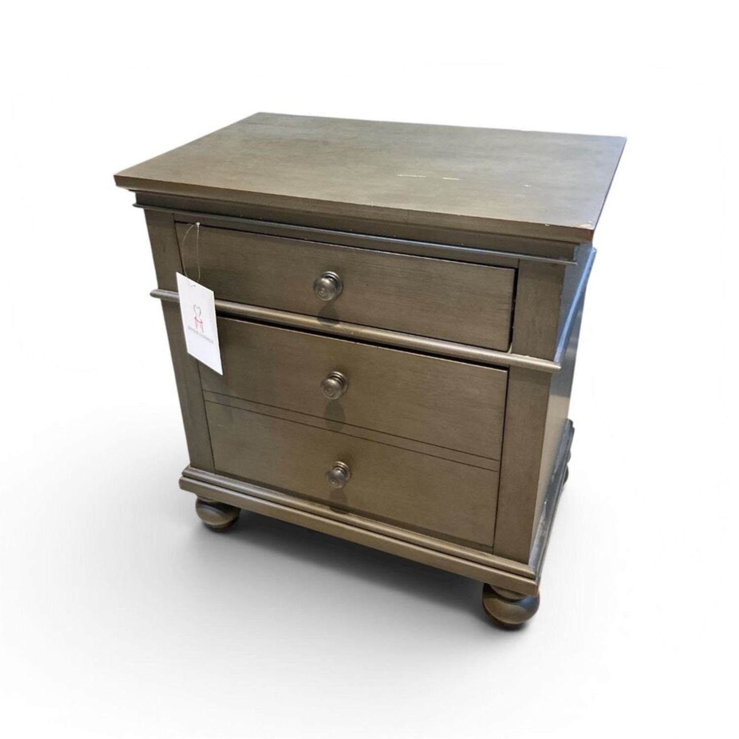Walter E Smithe 2-Drawer W Outlets Nightstand - image-1