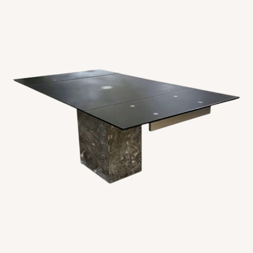 Used Star International Ritz Onyx Dining Table for sale on AptDeco