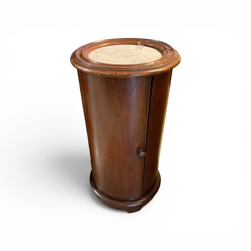 Used 19th Century Marble Top Column Bedside Table for sale on AptDeco