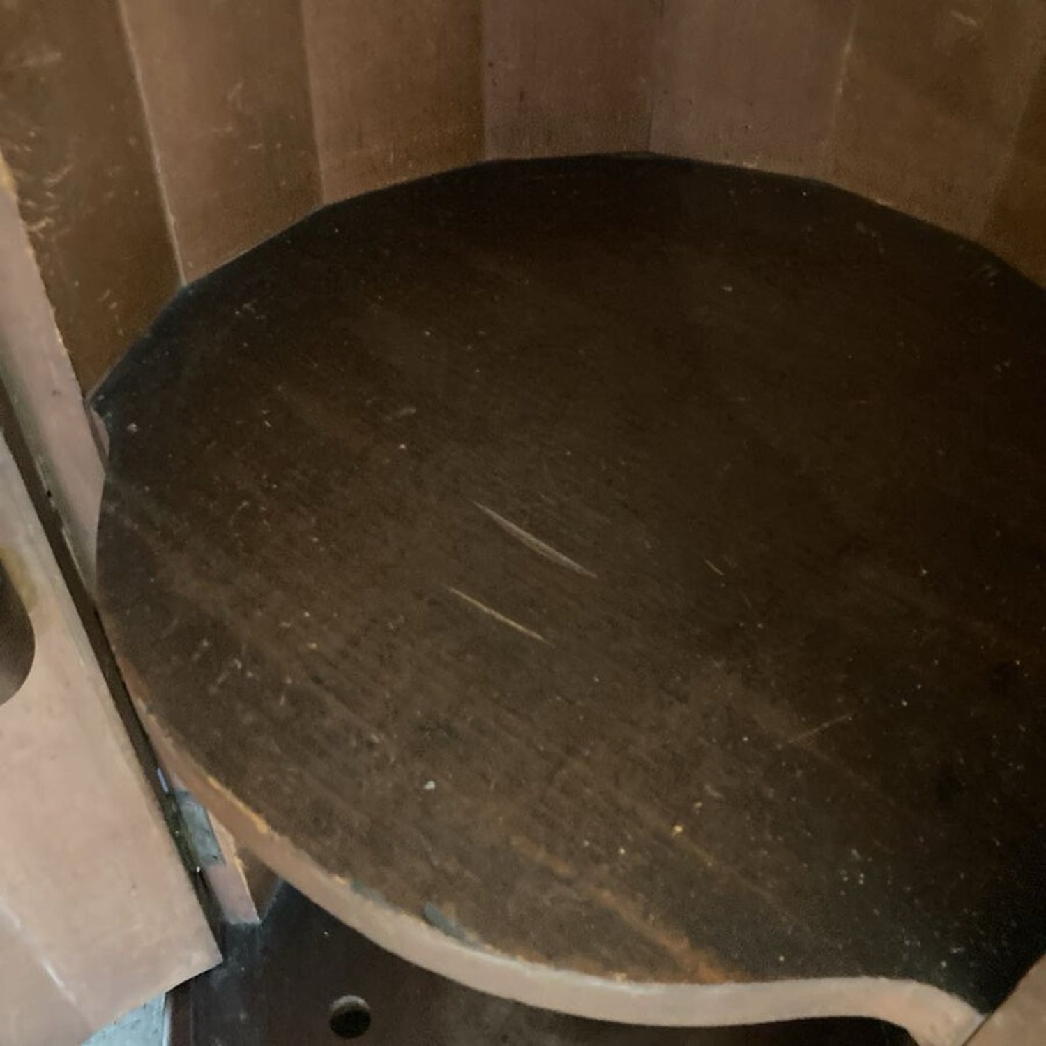 19th Century Marble Top Column Bedside Table - image-8