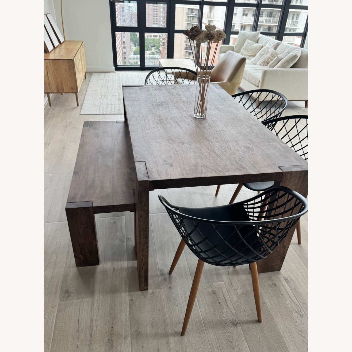 CB2 Wood Dining Table Set  - image-3