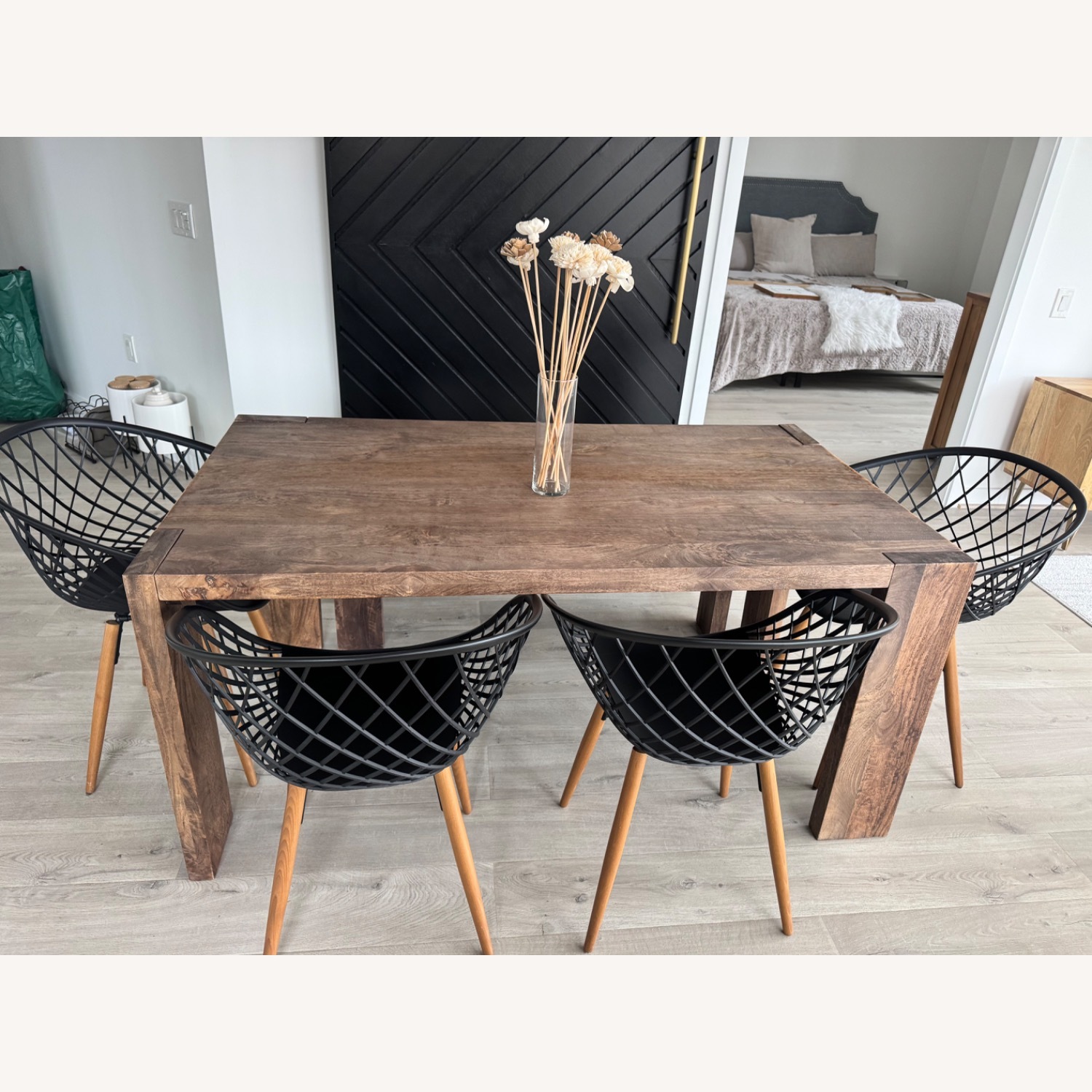 CB2 Wood Dining Table Set  - image-2