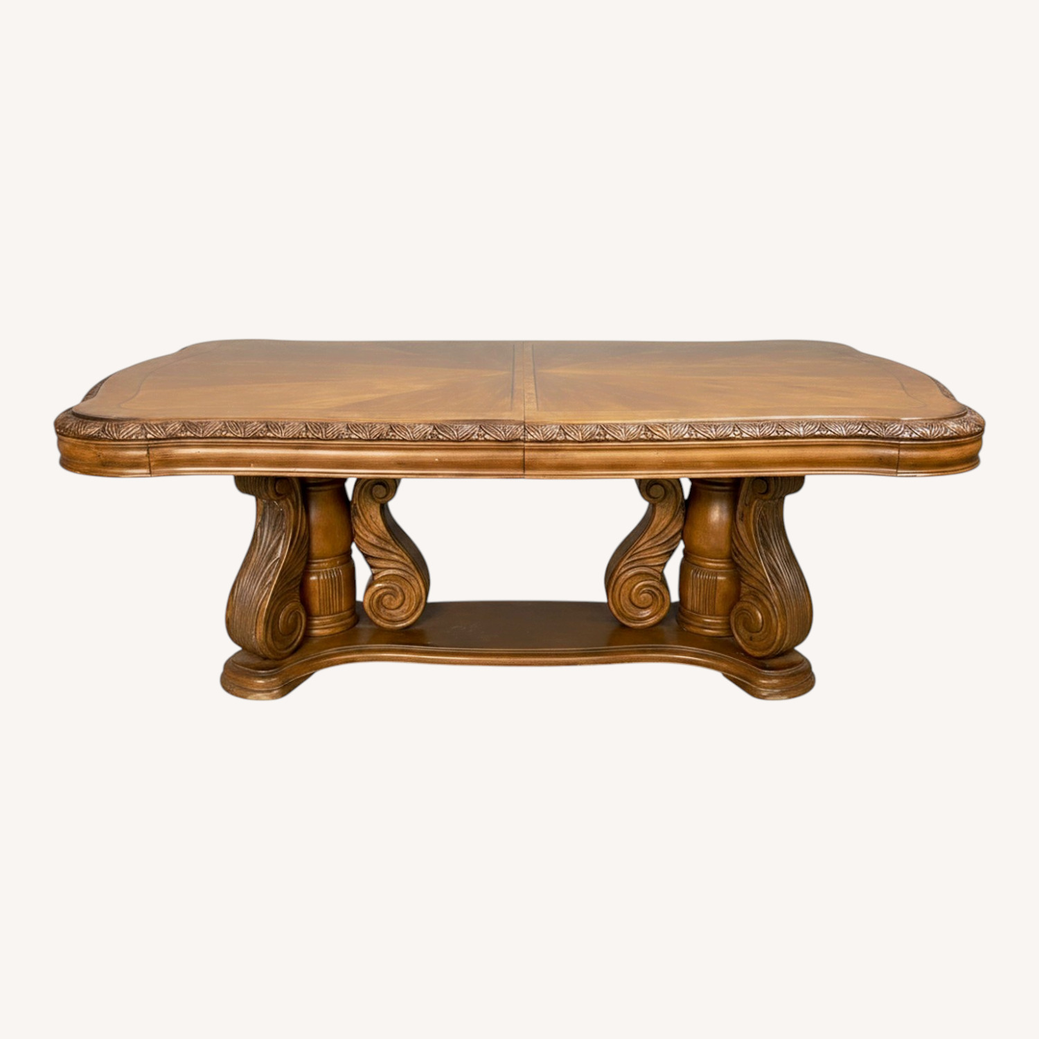 Natural Wood Dining Table - image-0