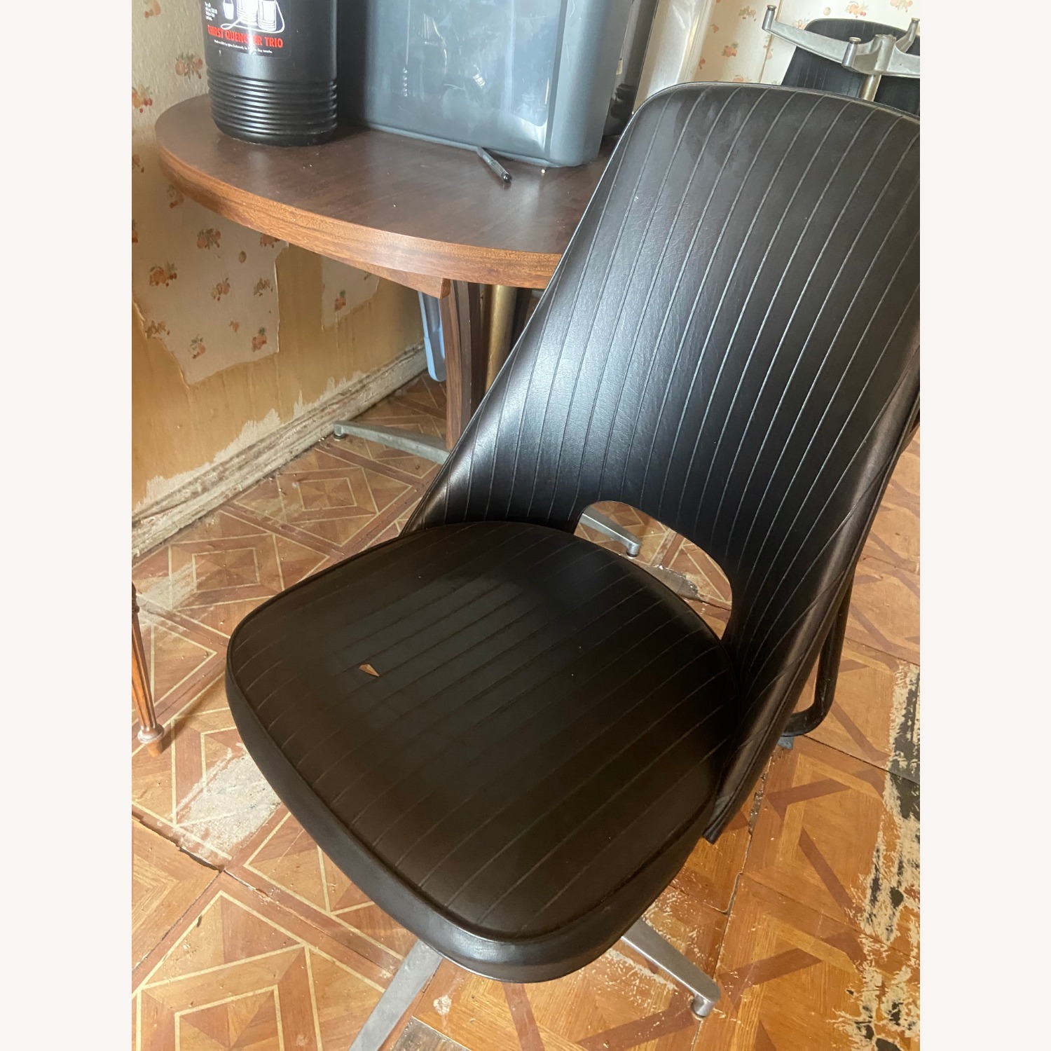 B Brody Vinyl Swivel Chair - image-1