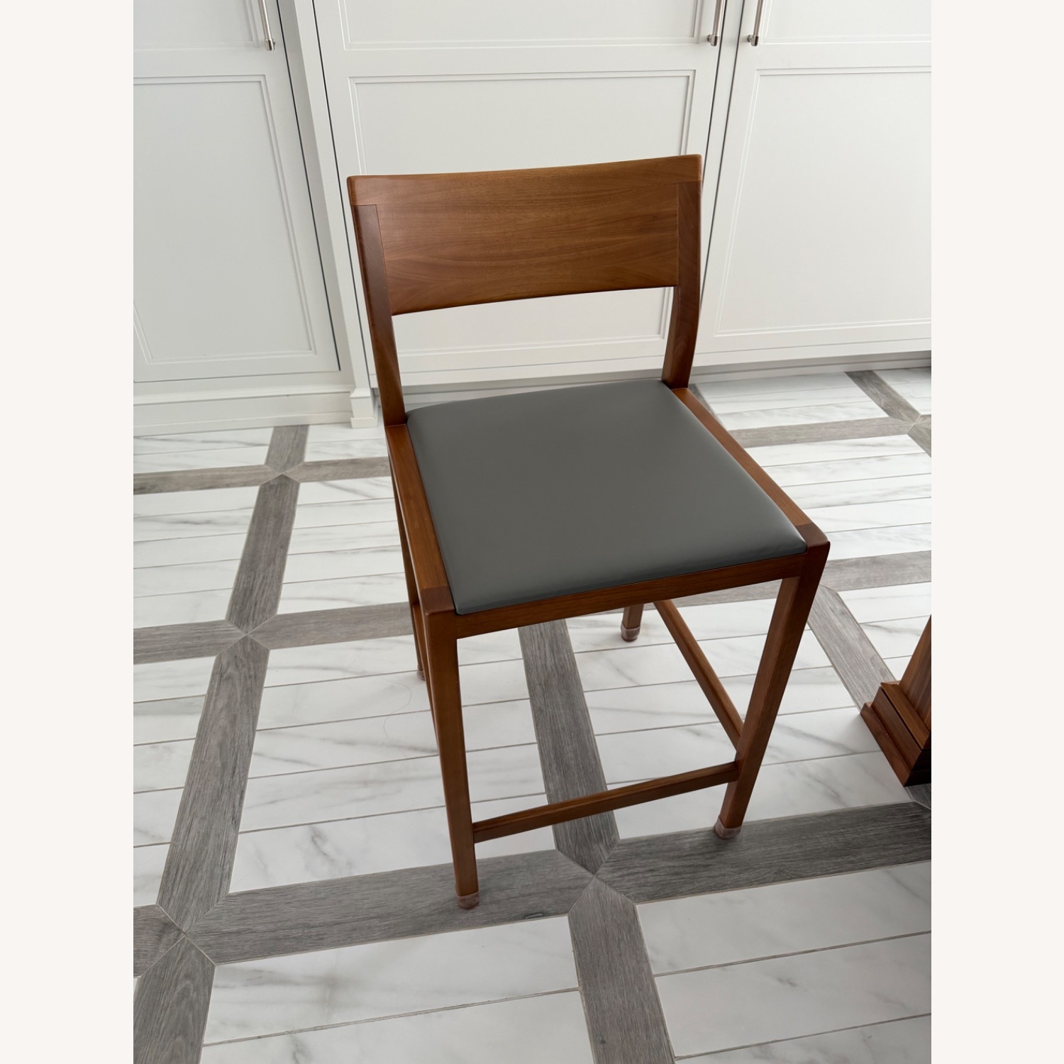Giulia Light Brown Wood Stools - image-1