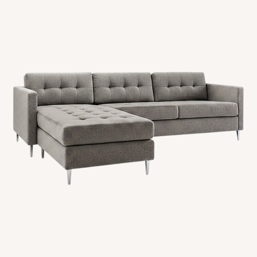 Used CB2 Ditto Tufted Couch with Chaise for sale on AptDeco