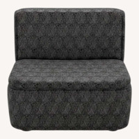 Vintage/Antique Finds Black Fabric Accent Chairs