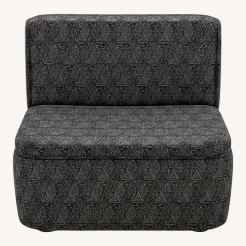 Used Vintage/Antique Finds Black Fabric Accent Chairs for sale on AptDeco