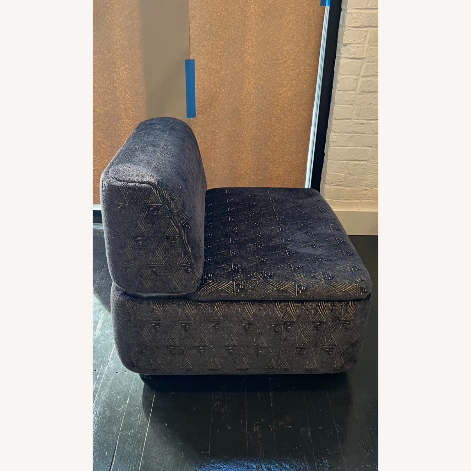 Vintage/Antique Finds Black Fabric Accent Chairs - image-2