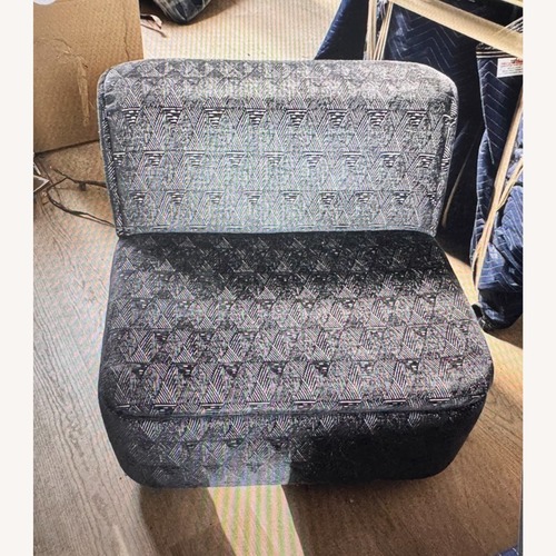 Used Vintage/Antique Finds Black Fabric Accent Chairs for sale on AptDeco