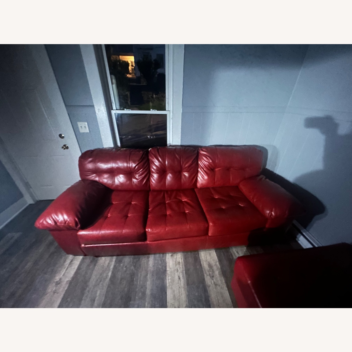 Ashley Furniture Alliston Red Sleeper Sofa - image-1