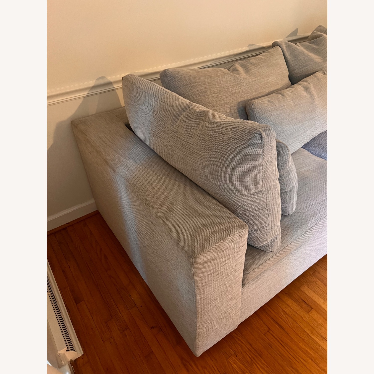 West Elm Harmony Light Gray Fabric 3+ Piece Sectional - image-7