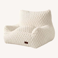 Bean Bag Chair With Ottoman Chair and a Half