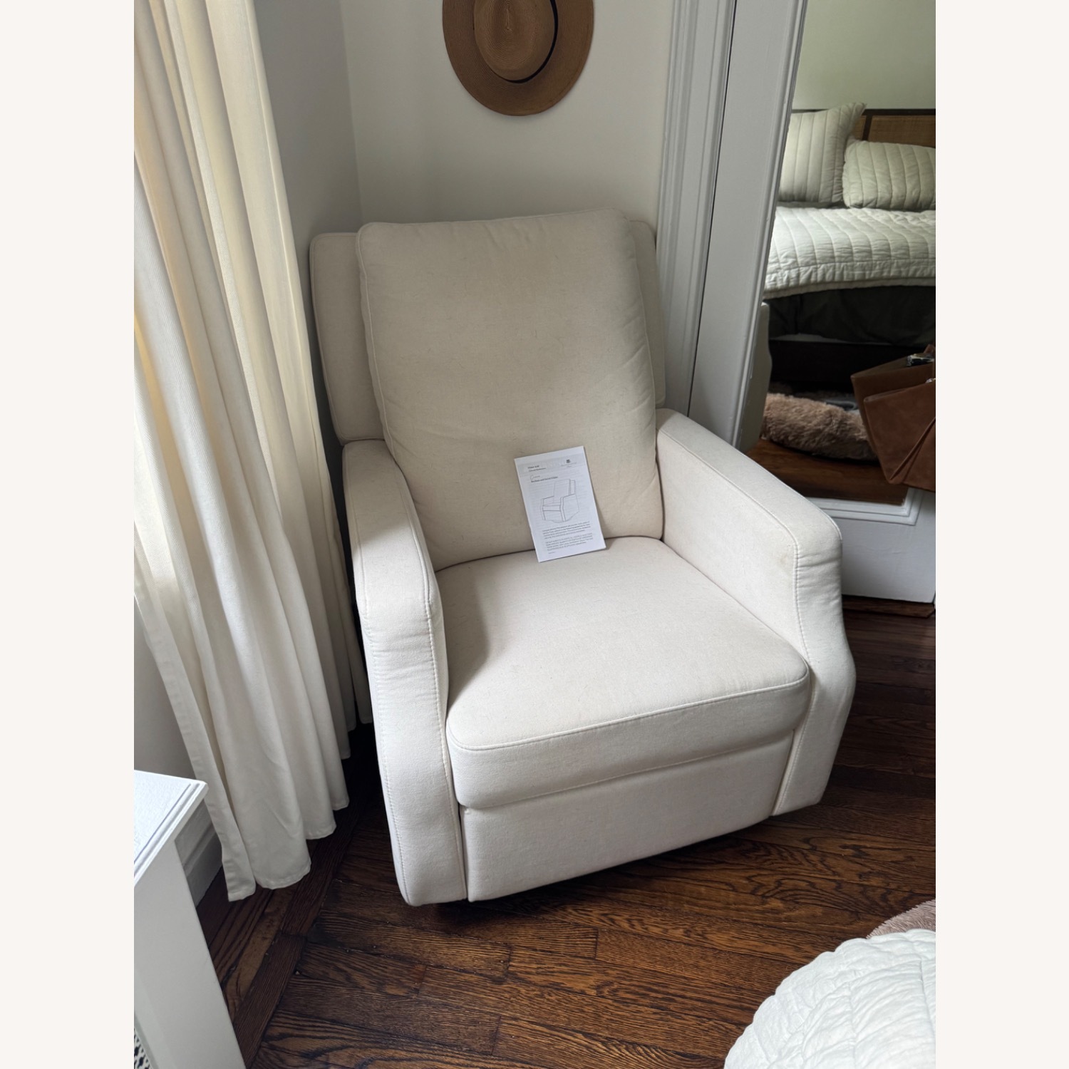 Million Dollar Baby Natural Fabric Nursing Chair - image-1