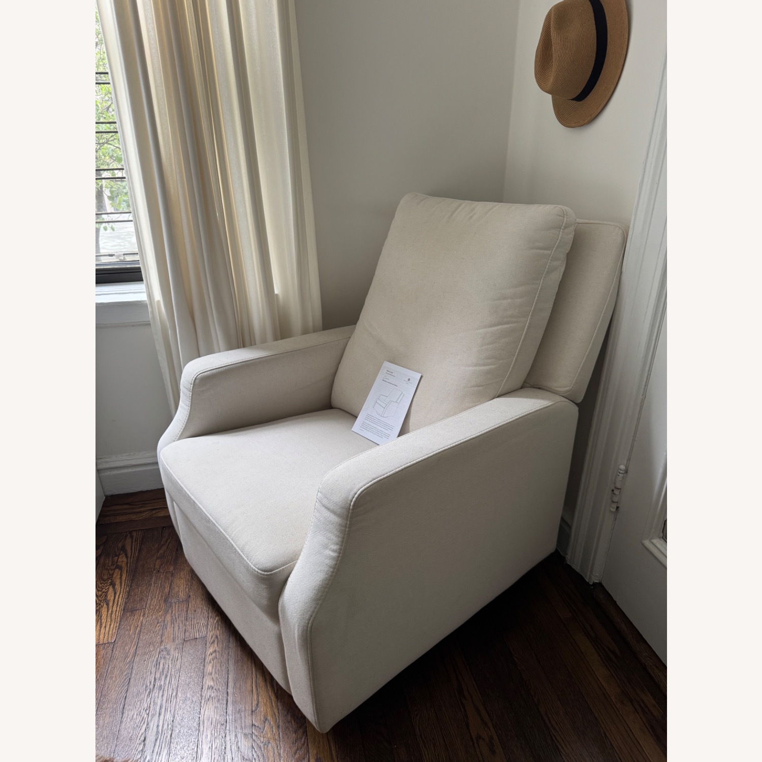 Million Dollar Baby Natural Fabric Nursing Chair - image-3