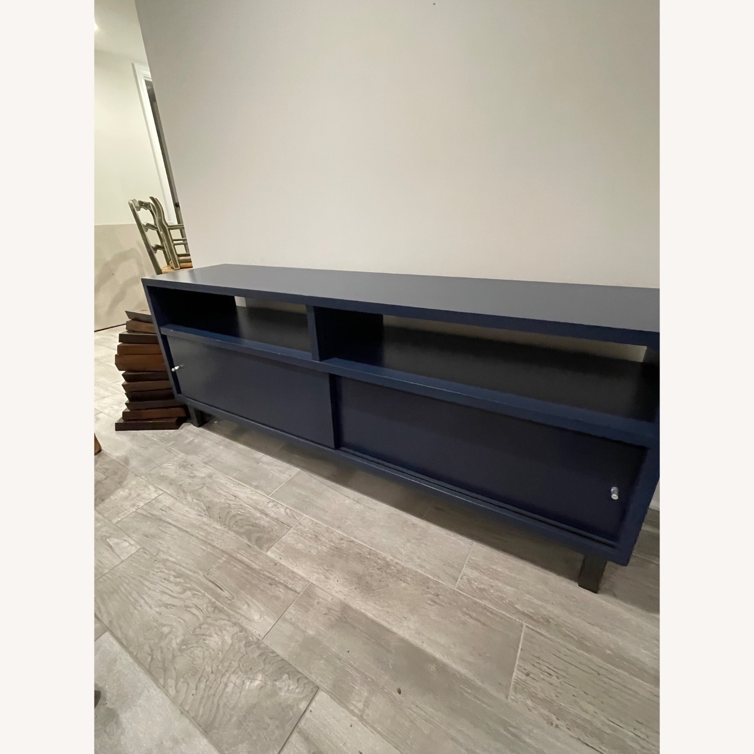 Room & Board Blue Media Cabinet - image-2