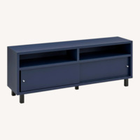 Room & Board Blue Media Cabinet