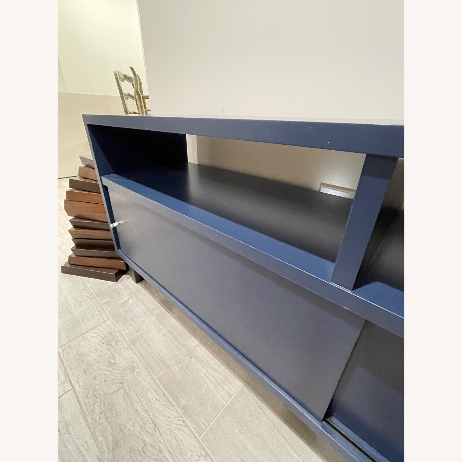 Room & Board Blue Media Cabinet - image-3