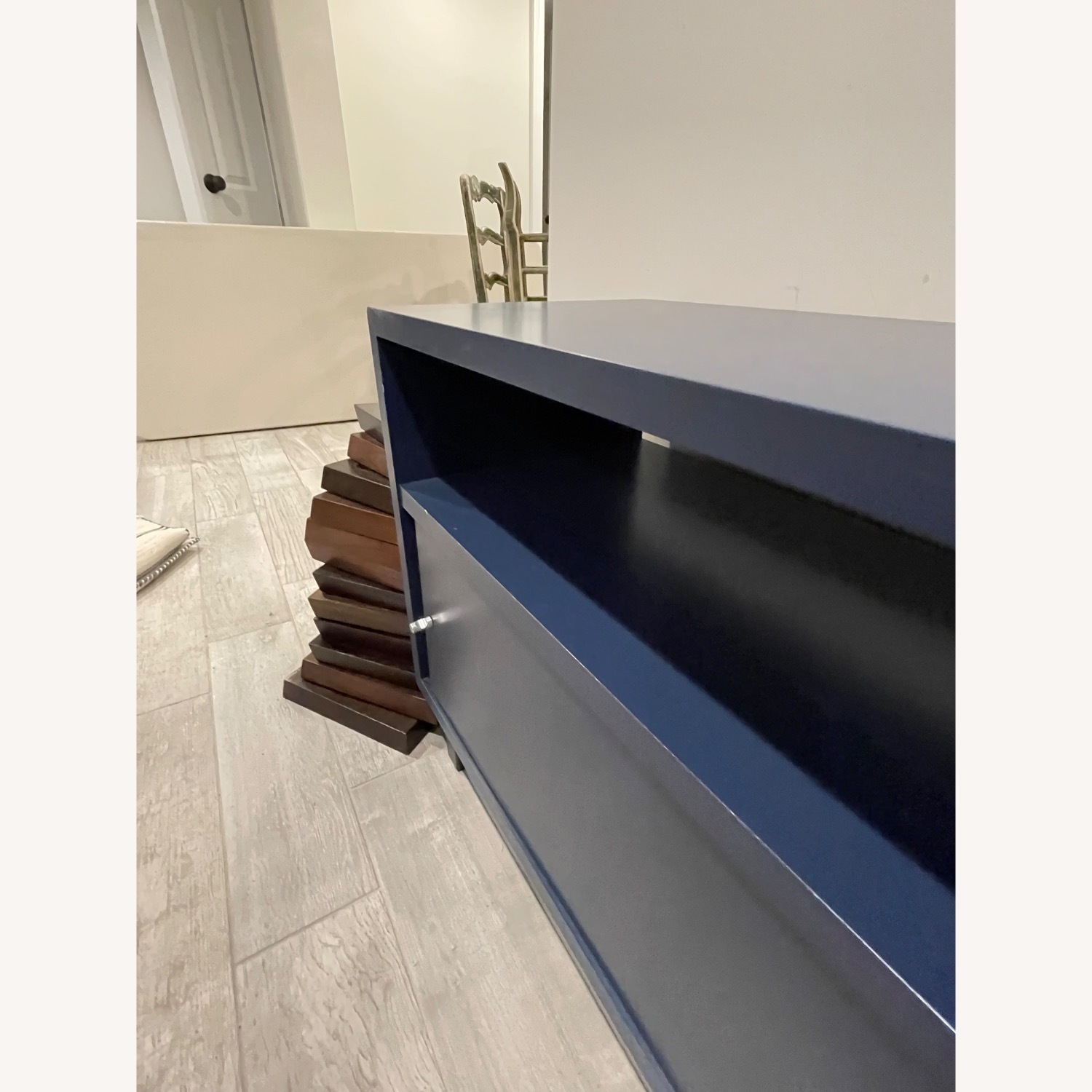 Room & Board Blue Media Cabinet - image-4