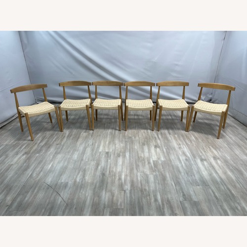 Used Castlery Austen Chair Set of 6 - White Wash for sale on AptDeco