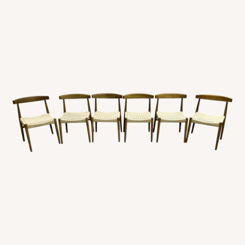 Used Castlery Austen Chair Set of 6 - White Wash for sale on AptDeco