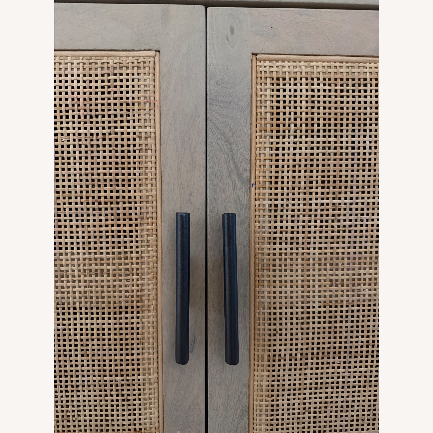 Crate & Barrel Libby Natural Mango Wood Bar Cabinet with Storage - image-9