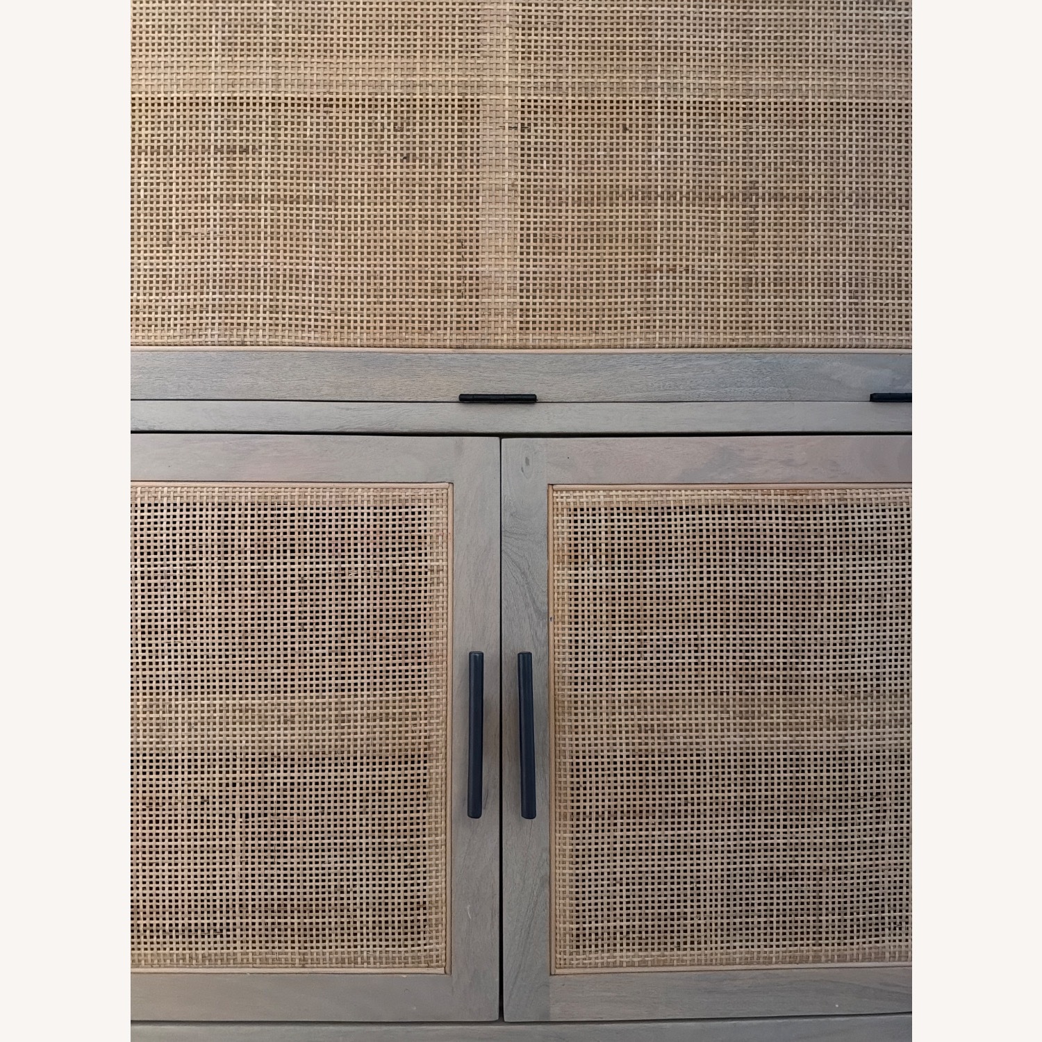 Crate & Barrel Libby Natural Mango Wood Bar Cabinet with Storage - image-12