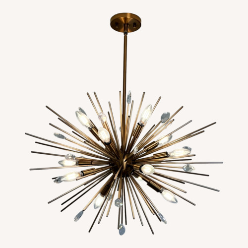 Used Gold Brass Ceiling Lamp for sale on AptDeco