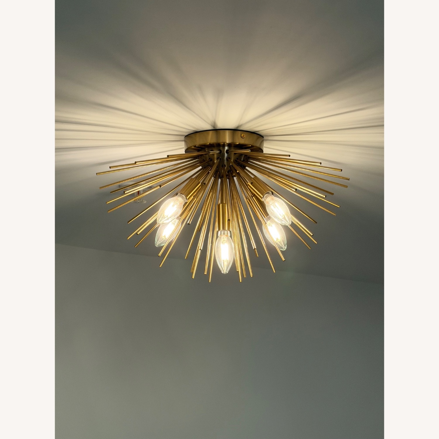 Elite Modern Gold Brass Ceiling Lamp - image-1