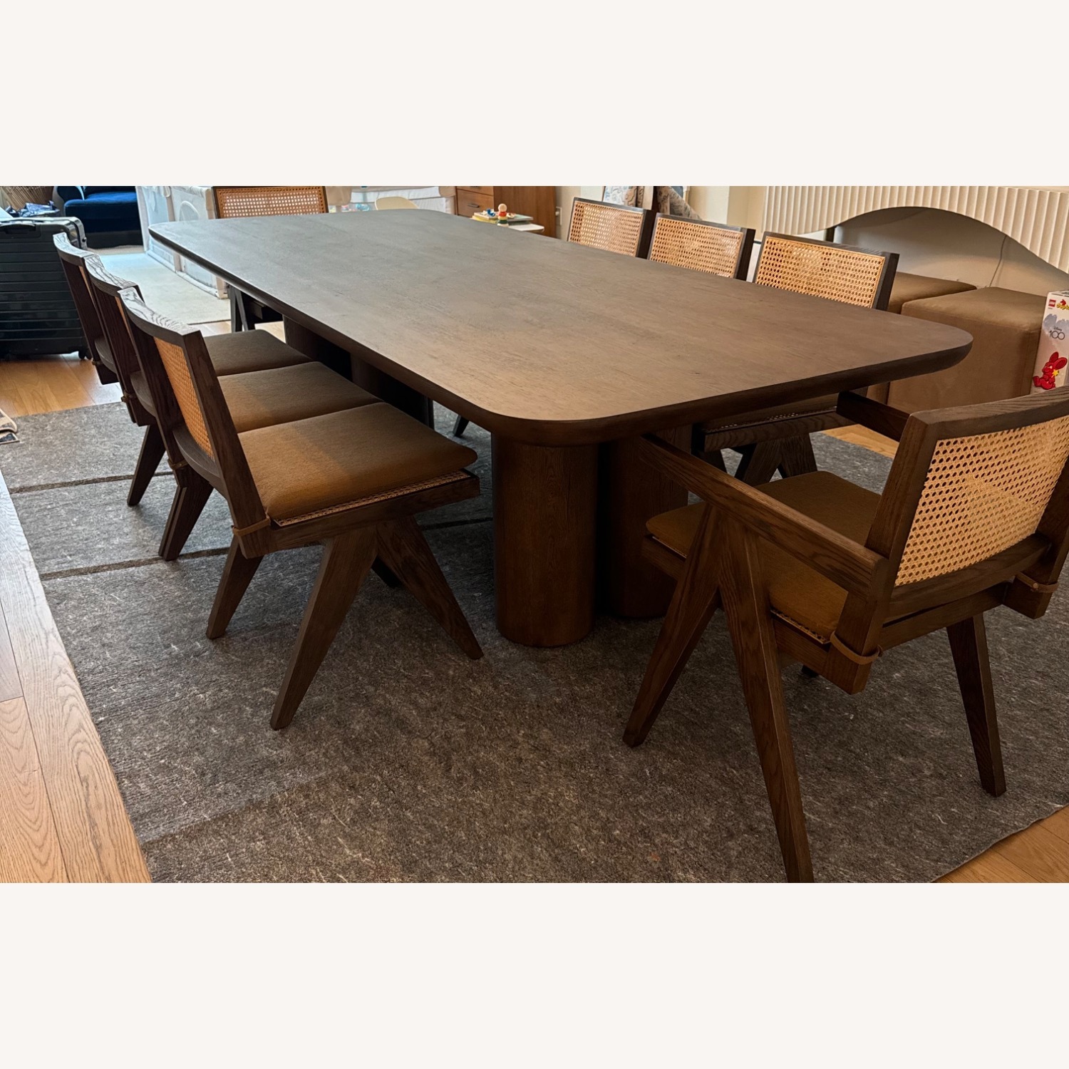 Restoration Hardware Oslo Dark Brown Dining Table - image-2