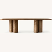 Restoration Hardware Oslo Dark Brown Dining Table