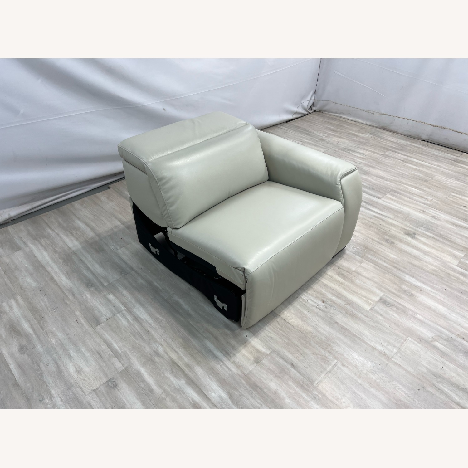 Wade Logan Thea Genuine Leather Reclining Chair - image-4