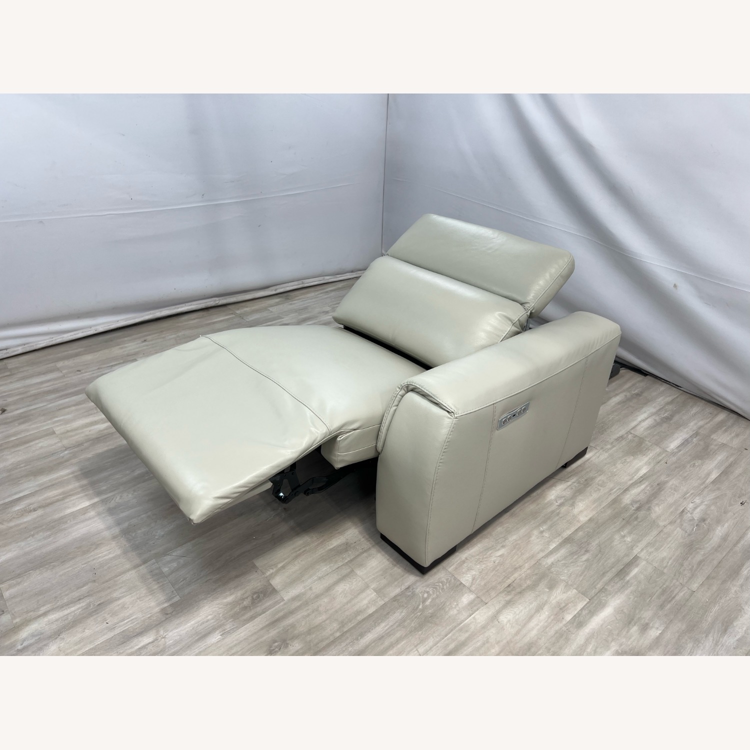 Wade Logan Thea Genuine Leather Reclining Chair - image-8