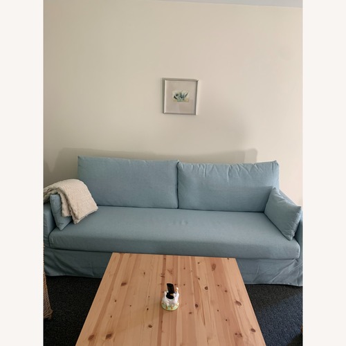 Used IKEA Hyltarp Blue 3+ Seater Sofa for sale on AptDeco