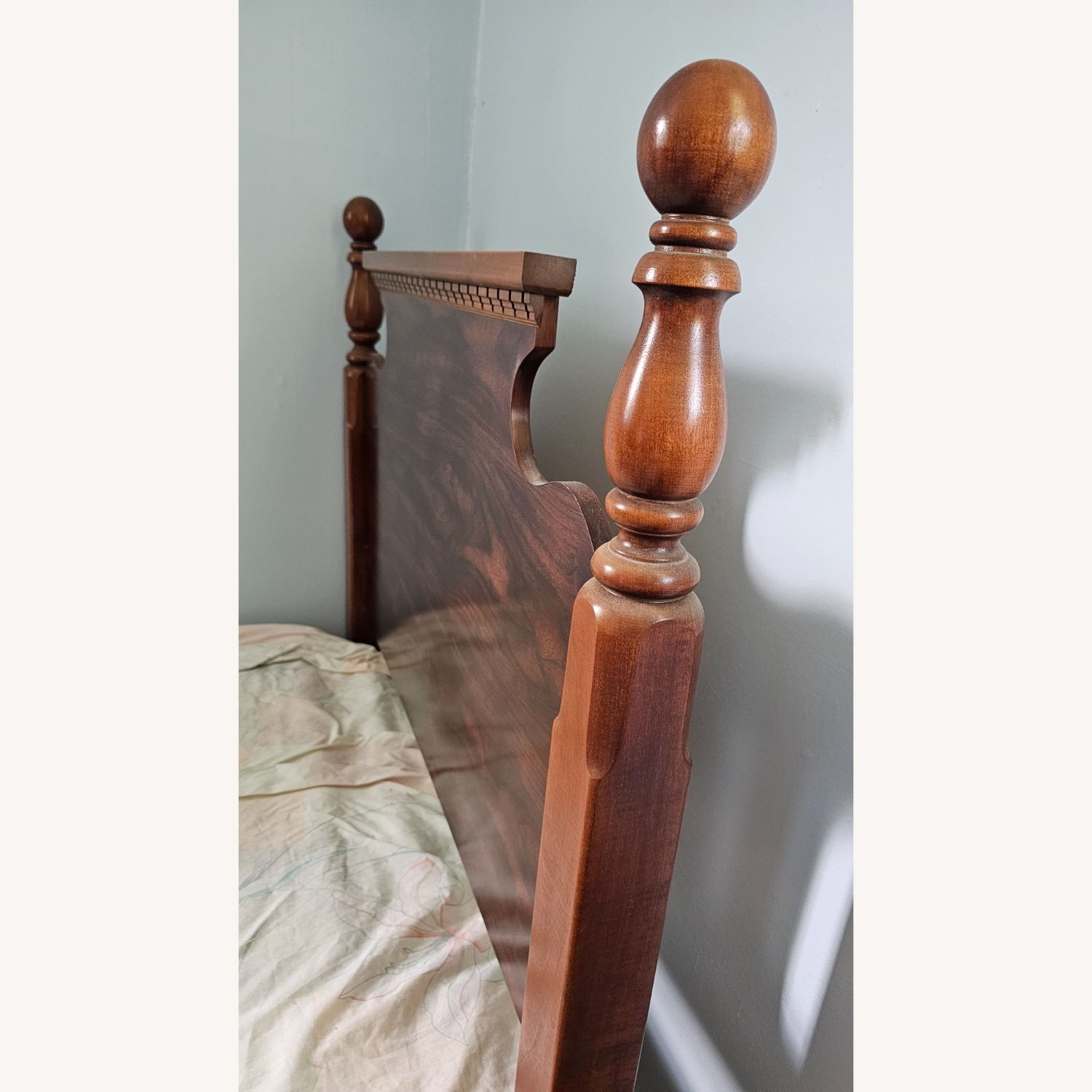 Dark Brown Wood Headboard - image-3