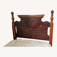 Dark Brown Wood Headboard