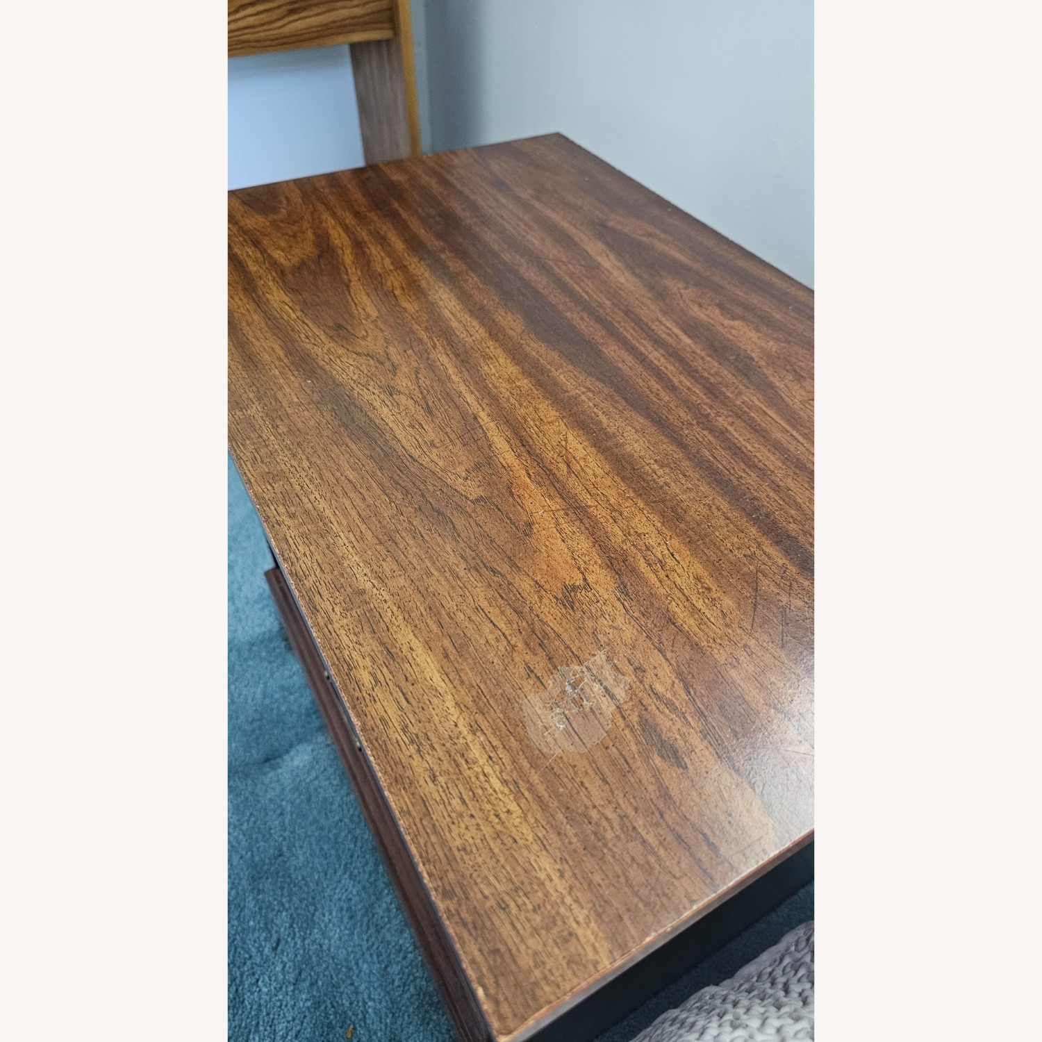 Vintage/Antique Finds Dark Brown Wood Side Table - image-6