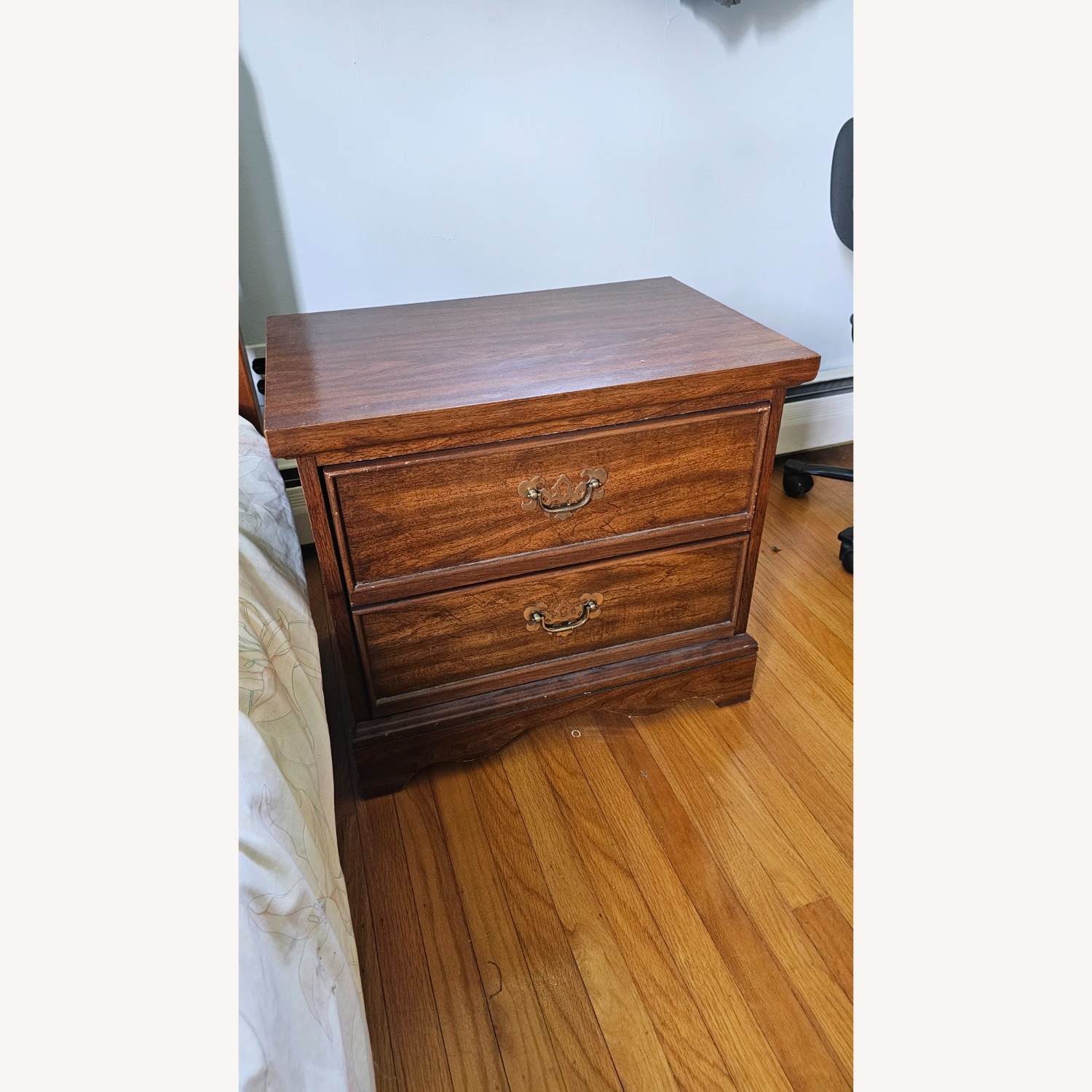 Vintage/Antique Finds Dark Brown Wood Side Table - image-4