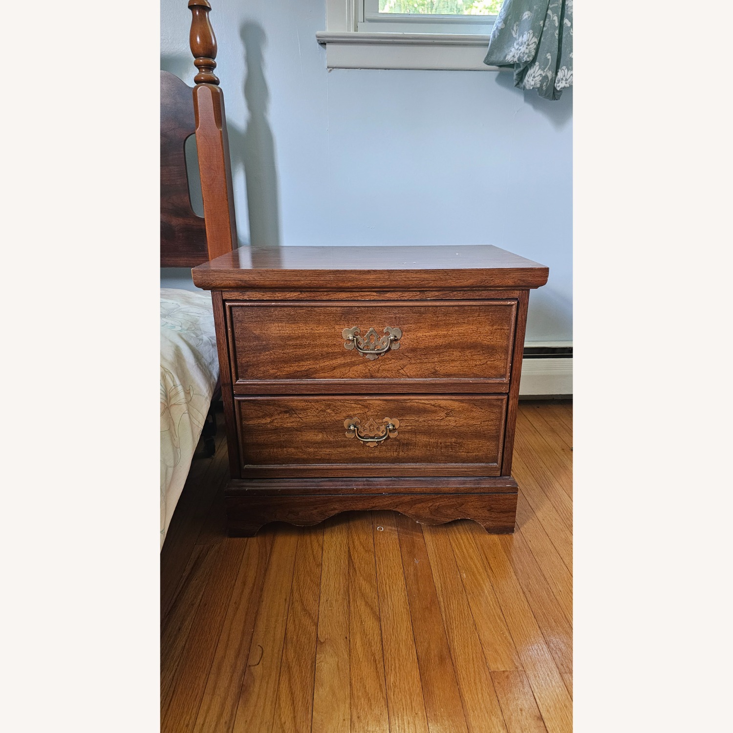 Vintage/Antique Finds Dark Brown Wood Side Table - image-3
