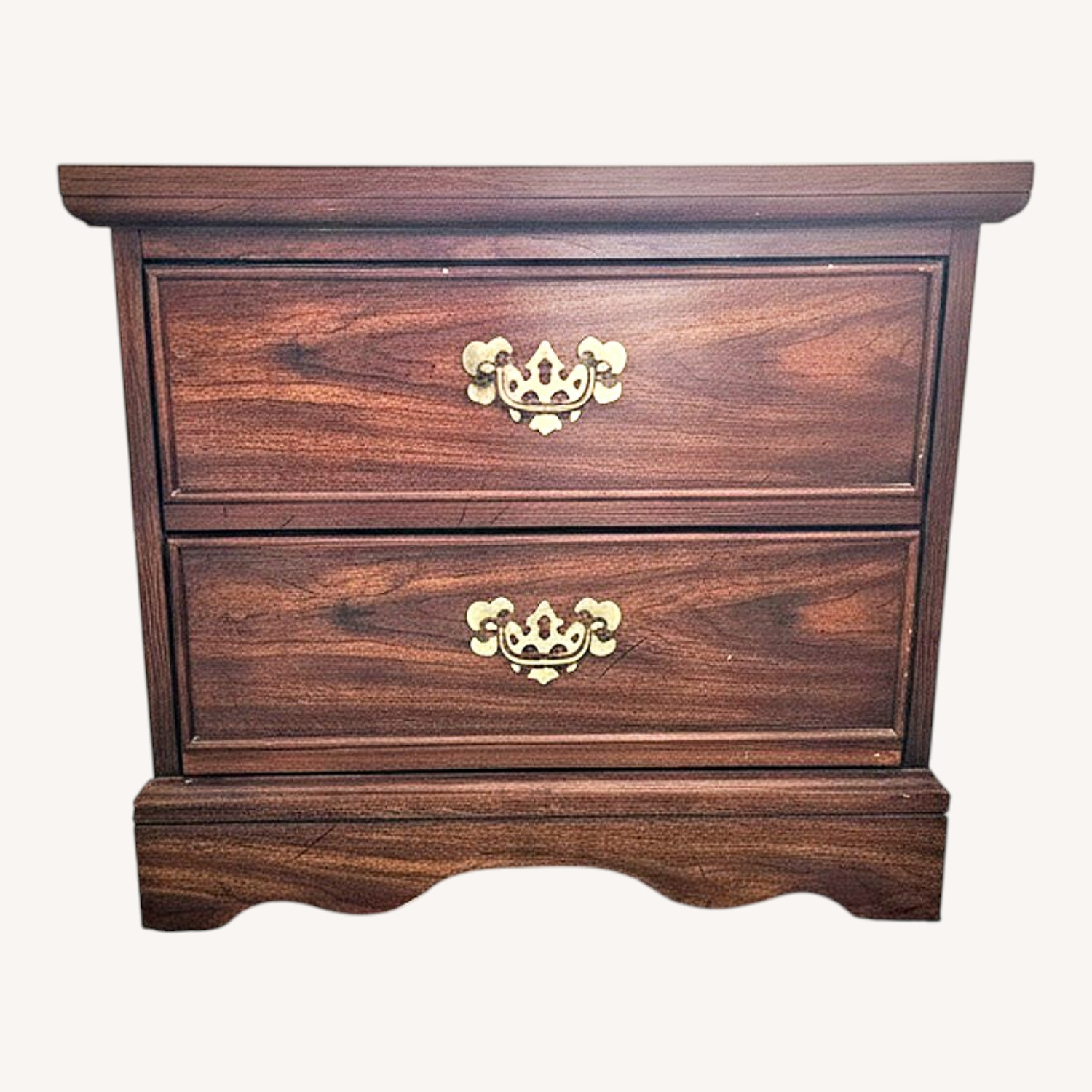 Vintage/Antique Finds Dark Brown Wood Side Table - image-0