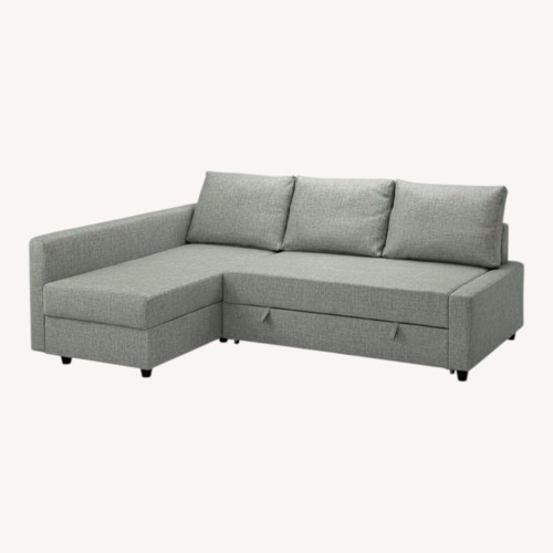 Used IKEA Light Gray Fabric 2 Piece Sectional for sale on AptDeco