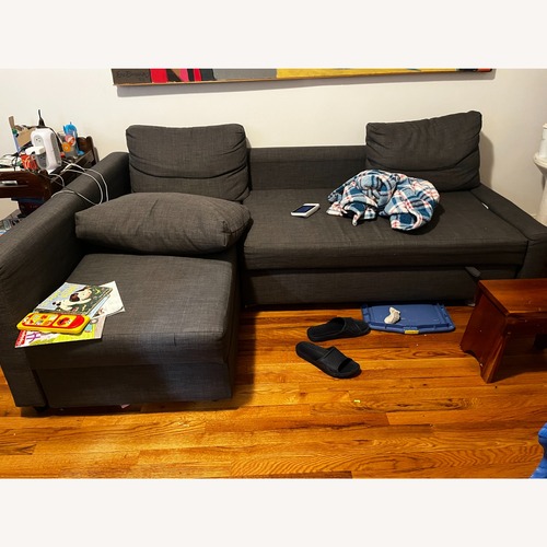 Used IKEA Light Gray Fabric 2 Piece Sectional for sale on AptDeco