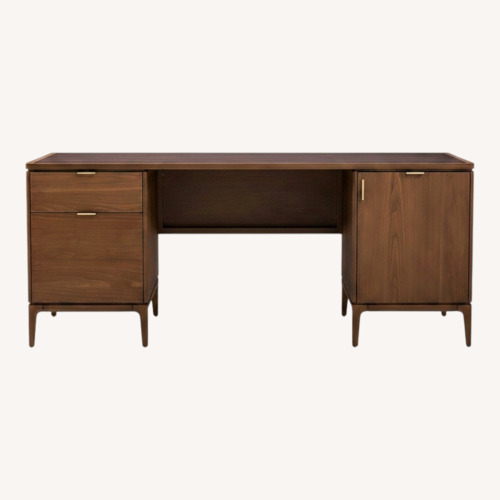 Used West Elm Parker Natural Wood Desk for sale on AptDeco