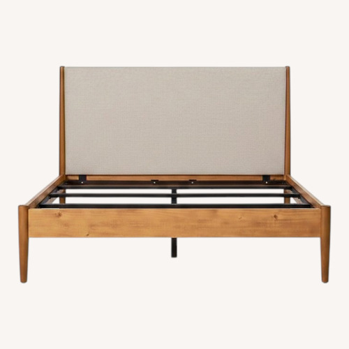 Used West Elm Mid-Century Upholstered Bed for sale on AptDeco